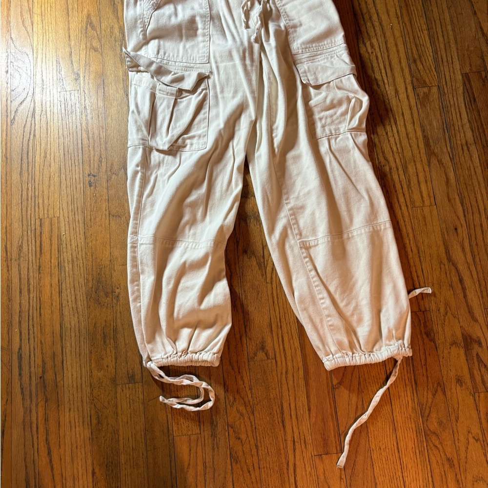 Habitual Cream Cargo Pants with Pockets